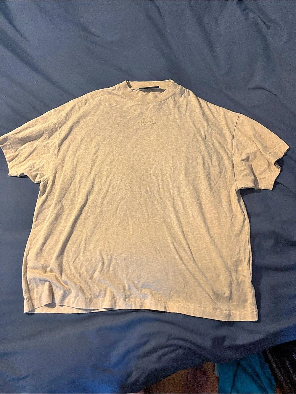 Fear of God Essentials T-Shirt Short Sleeve Tee Beige Size Small